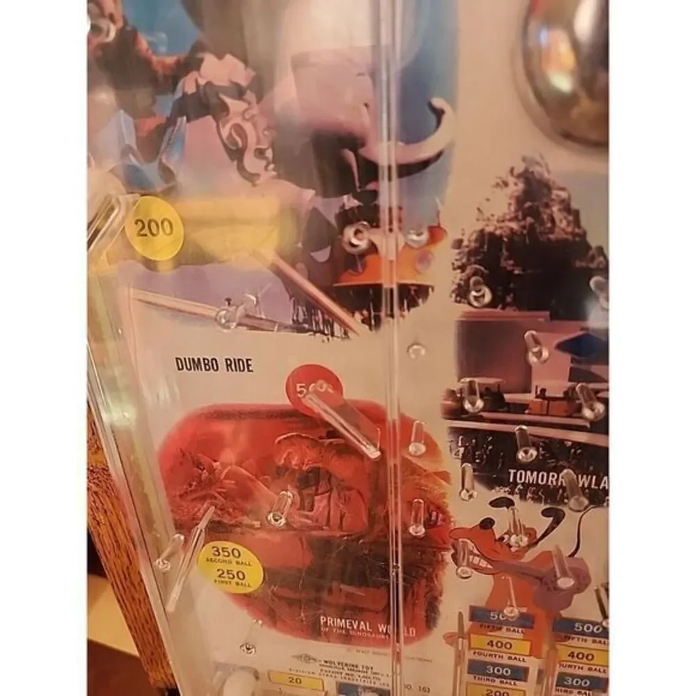 VINTAGE ORIGINAL WALT DISNEY‎ DISNEYLAND GAME PINBALL GAME 1960'S WOLVERINE TOY